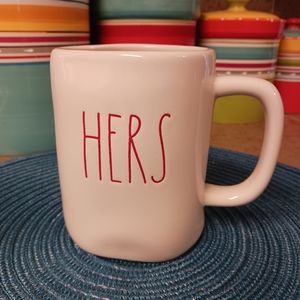Rae Dunn HERS Mug with Red Print